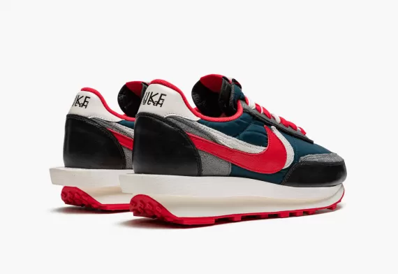 Men's Nike LDWAFFLE Undercover x Sacai - Midnight Spruce University Red on Sale Now!