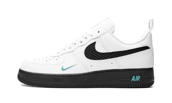 Air Force 1 - White/Black/Teal