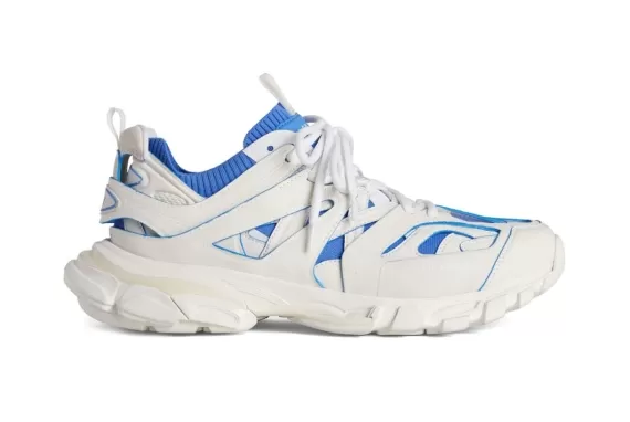 Balenciaga Track Sock Panelled Sneakers - Blue/White