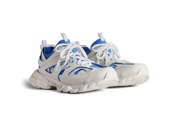 Balenciaga Track Sock Panelled Sneakers - Blue/White