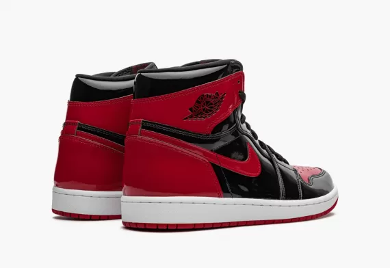 Stay Ahead of the Trends with the Men's AIR JORDAN 1 RETRO HIGH OG - Bred Patent!