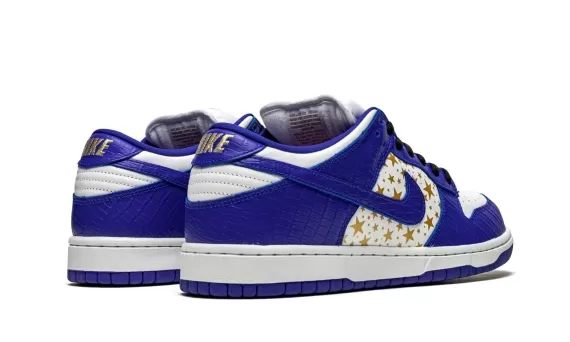 SB Dunk Low Supreme - Stars - Hyper Blue