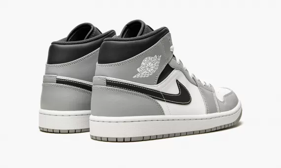 Look Stylish with the AIR JORDAN 1 MID - Light Smoke Grey 2.0