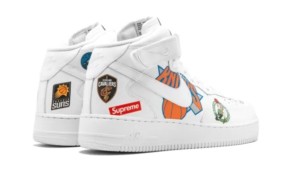 Air Force 1 Mid 07 / Supreme NBA White