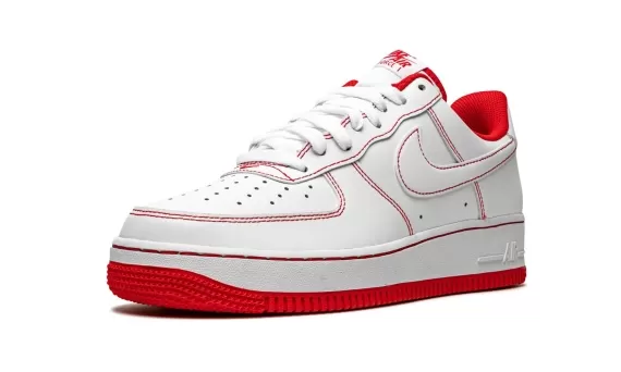 Air Force 1 Low '07 Contrast Stitch - White University Red