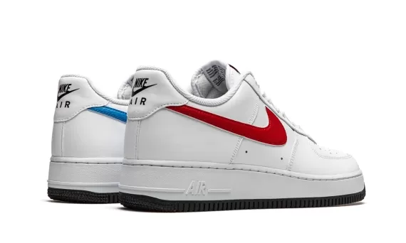 Air Force 1 '07 Mismatched Swooshes - White / Red / Blue