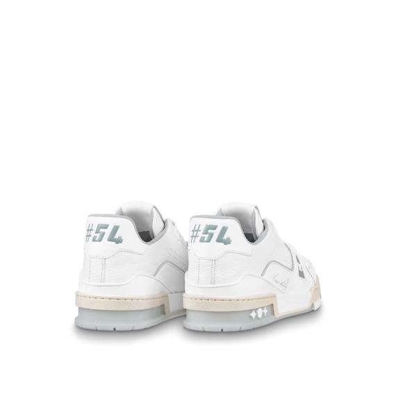 Shop Men's Louis Vuitton Trainer Sneaker - White, Grained with Discount