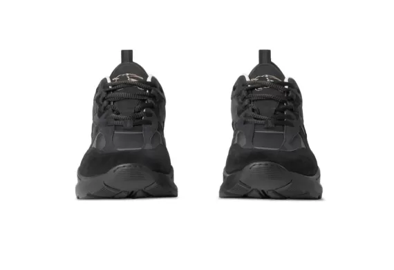 Logo-debossed Panelled Sneakers - Black