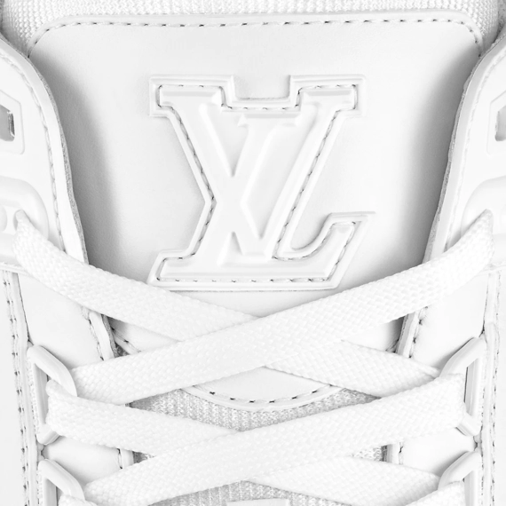 Save Now on Men's Louis Vuitton Trainer Sneaker - White Calf Leather