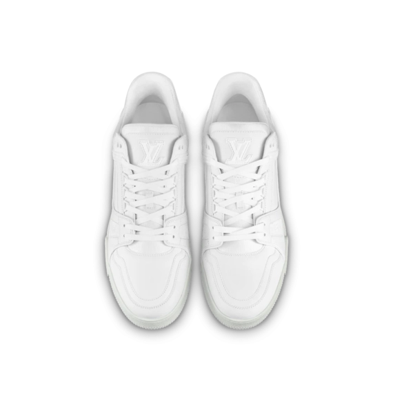 Shop Now for Men's Louis Vuitton Trainer Sneaker - White Calf Leather