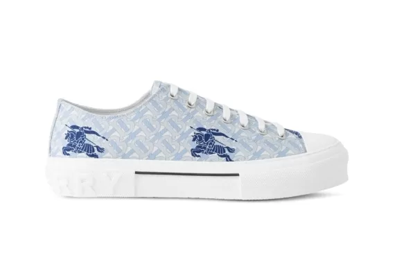 Equestrian Knight Low-top Sneakers - Light Blue/Navy Blue