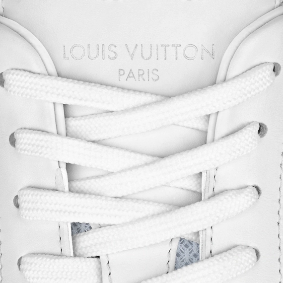 Buy the stylish white mesh and monogram metallic canvas Louis Vuitton Run Away Sneaker