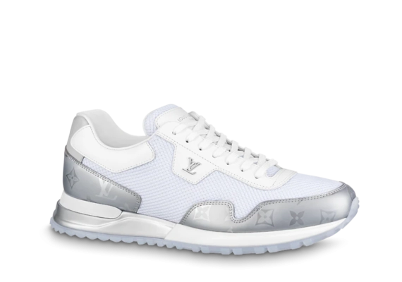 Elevate your style with Louis Vuitton Run Away Sneaker - White Mesh and Monogram metallic canvas for women's. Shop now!