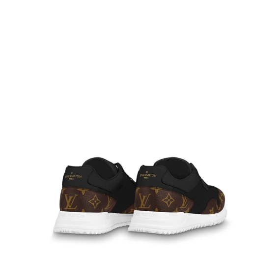 Buy Men's Louis Vuitton Run Away Sneaker - Black Monogram Canvas & Mesh at Affordable Price