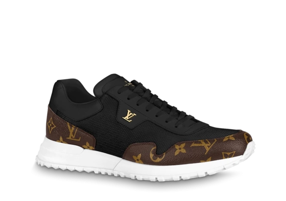 Louis Vuitton Run Away Sneaker - Black Monogram Canvas & Mesh for Men's at Discount Price