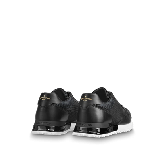 Grab a Bargain - Men's Louis Vuitton Run Away Sneaker - Black Monogram Canvas, Calf Leather