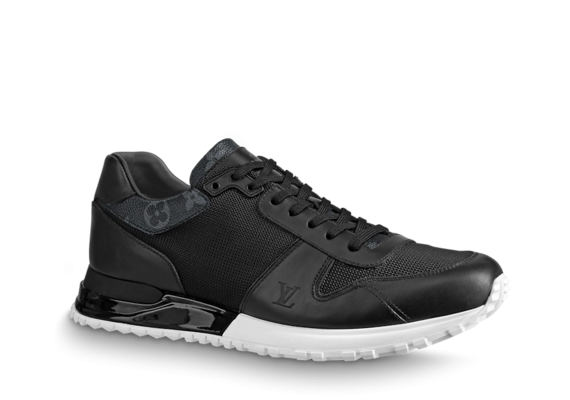 Men's Louis Vuitton Run Away Sneaker - Black Monogram Canvas, Calf Leather and Textile - On Sale Now!