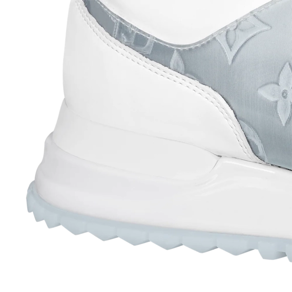 Women's Louis Vuitton Run Away Sneaker - White Iridescent Textile & Calf Leather - Discounted Price