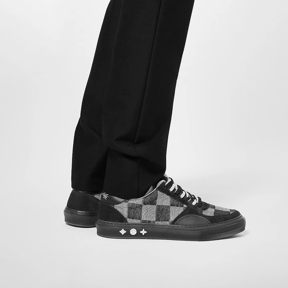 Men's Louis Vuitton Ollie Sneaker - Blue Damier Denim on Sale Now!