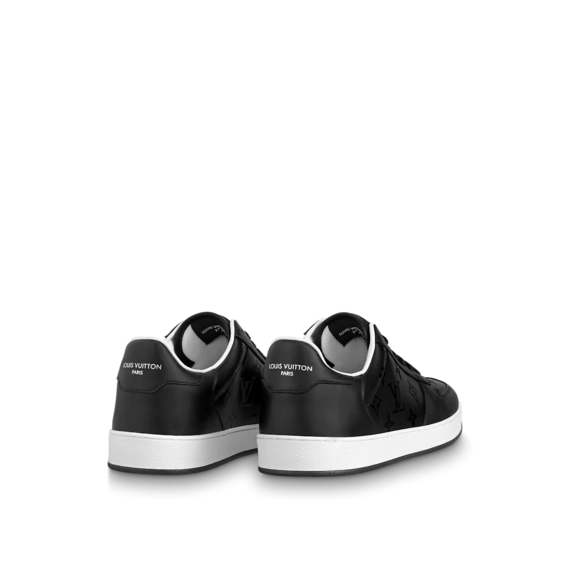 Discounted Men's Louis Vuitton Rivoli Sneaker - Black Monogram metallic canvas and calf leather - Get it Now!