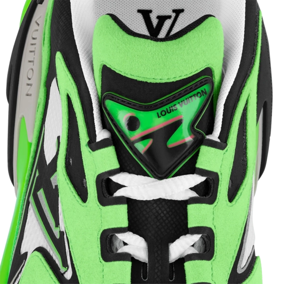 Men's Louis Vuitton Runner Tatic Sneaker - Green Mix of Materials - Get It Now!