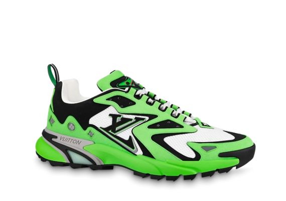 Men's Louis Vuitton Runner Tatic Sneaker - Green Mix of Materials On Sale Now!