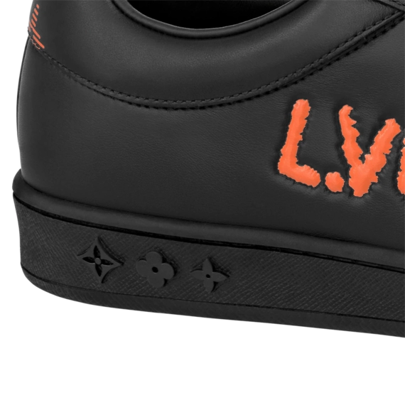 Men's Louis Vuitton Luxembourg Samothrace Sneaker - Orange Calf Leather - Get It Now!
