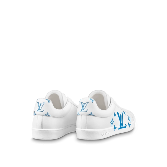 Look Sharp in the Louis Vuitton Luxembourg Samothrace Sneaker - White Calf Leather