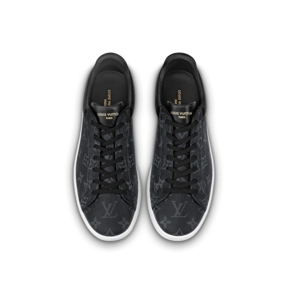 Men's Designer Sneaker - Louis Vuitton Luxembourg Monogram Canvas Eclipse Grey - On Sale Now