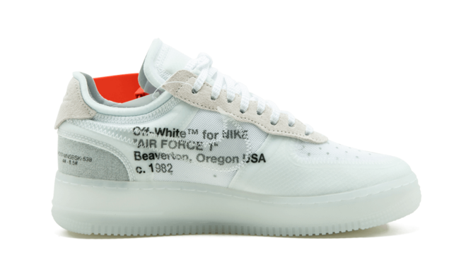 Women's Nike x Off White Air Force 1 Low - WHITE with Discount Now
