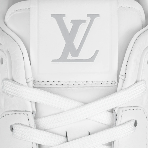 Louis Vuitton Run Away Sneaker - White, Monogram-embossed grained