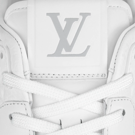 Men's Louis Vuitton Run Away Sneaker - White Monogram-embossed Grained - Sale Price