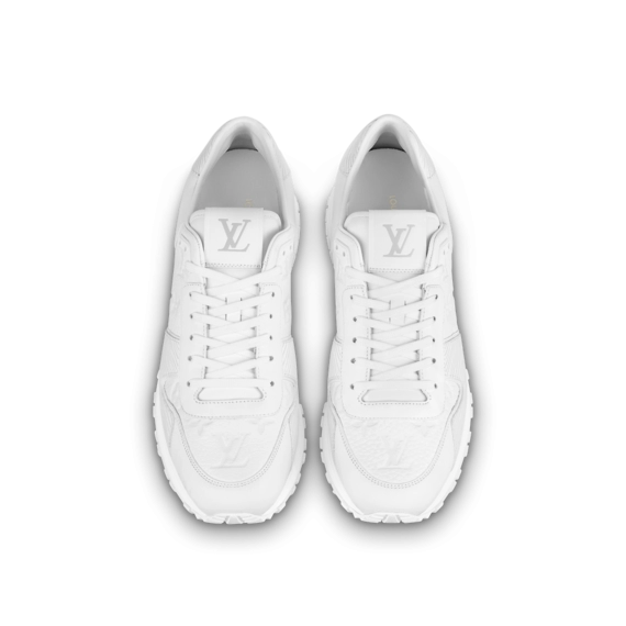 Louis Vuitton Run Away Sneaker - White, Monogram-embossed grained