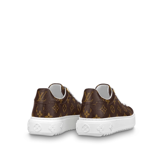 Women's Louis Vuitton Time Out Sneaker Cacao Brown - On Sale!