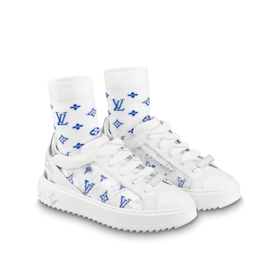 Women's Louis Vuitton Time Out Sneaker Silver - Get Discount Today!
