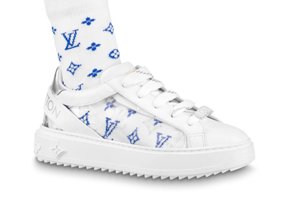 Women's Louis Vuitton Time Out Sneaker Silver - Get Discount Now!