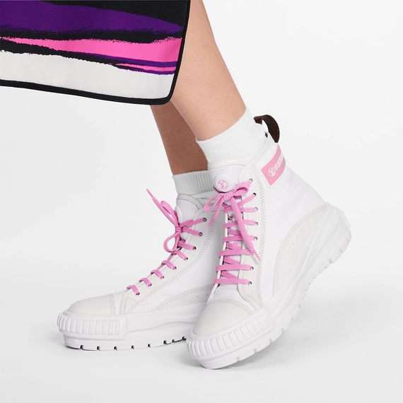 Women's Lv Squad Sneaker Boot White / Pink - On Sale!