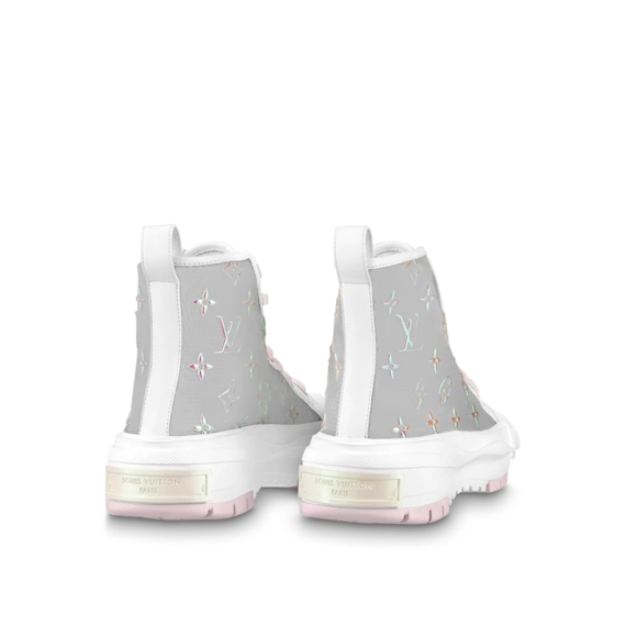 Look Stylish in Women's LV Squad Sneaker Boot Rose Clair Pink