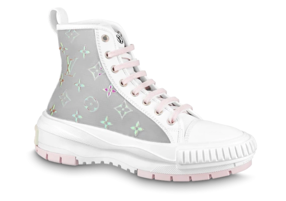 Shop Women's LV Squad Sneaker Boot Rose Clair Pink on Sale