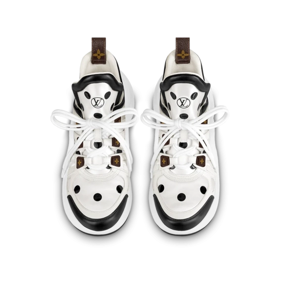 Look Great with the LV Archlight Sneaker in White / Black