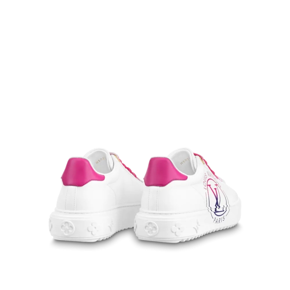 Sale on Women's Louis Vuitton Time Out Sneaker Fuchsia Pink