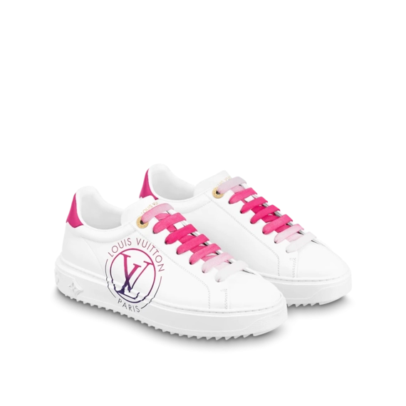 Buy Women's Louis Vuitton Time Out Sneaker Fuchsia Pink Online