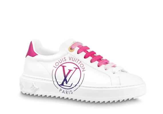 Shop Louis Vuitton Time Out Sneaker Fuchsia Pink for Women's