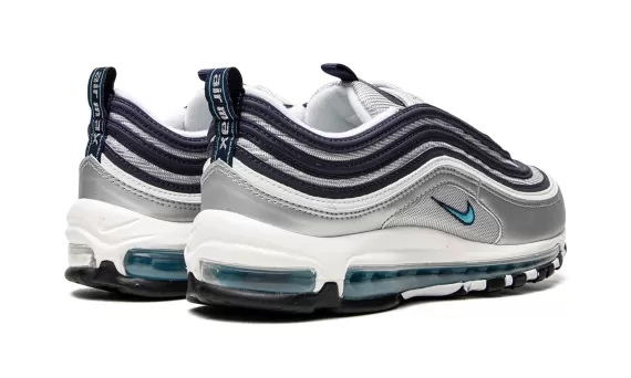 Air Max 97 - Metallic Silver / Chlorine Blue