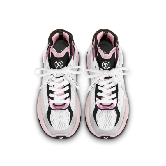 Shop Women's Rose Clair Pink Louis Vuitton Run 55 Sneaker - Get Discount!