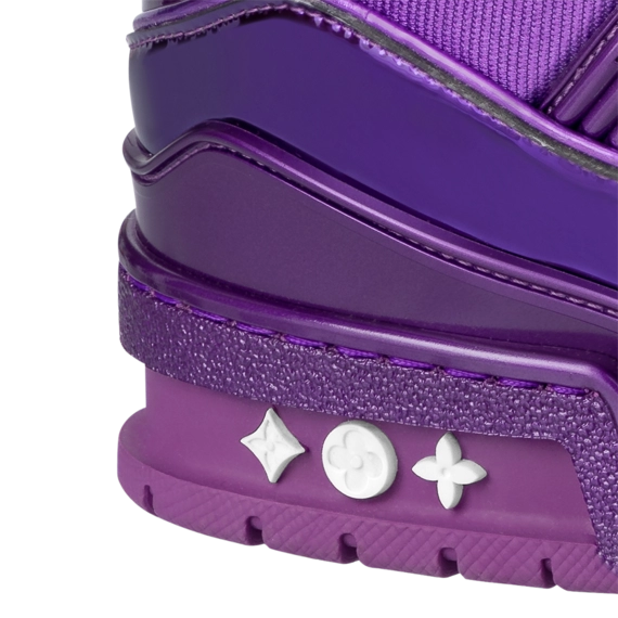 Shop Men's LV Trainer Sneaker Purple - Discount Available!