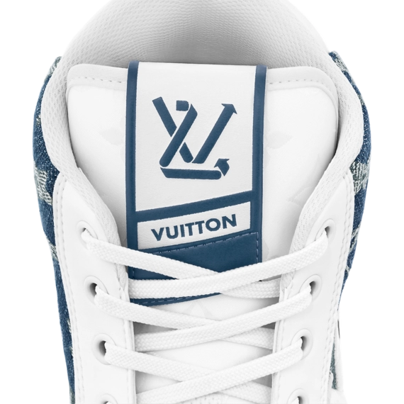 Be Trendy with Louis Vuitton Charlie Sneaker Boot Blue for Men