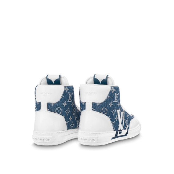 Women's Louis Vuitton Charlie Sneaker Boot Blue - Don't Miss the Sale!