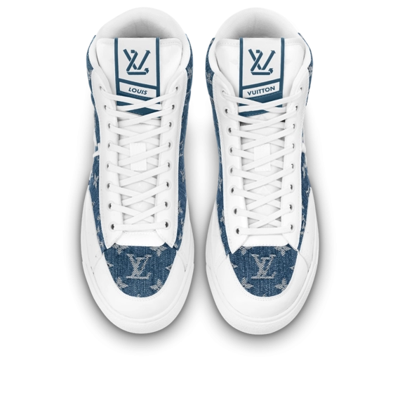 Men's Louis Vuitton Charlie Sneaker Boot Blue - Get Yours Now!