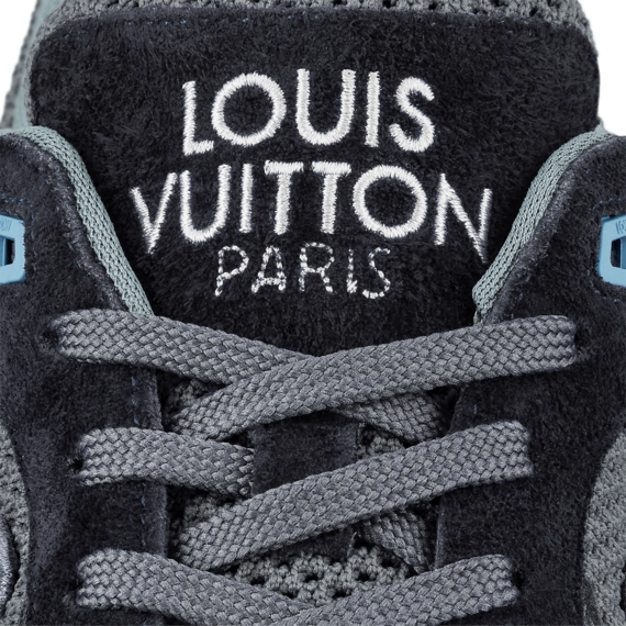 Get Discount on Louis Vuitton Run Away Sneaker Navy Blue for Women's.